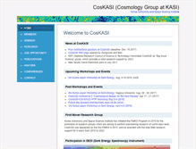Tablet Screenshot of cosmology.kasi.re.kr